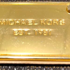 Michael Kors Jet Set Brown MK Signature Logo Large Zip Wallet Clutch used